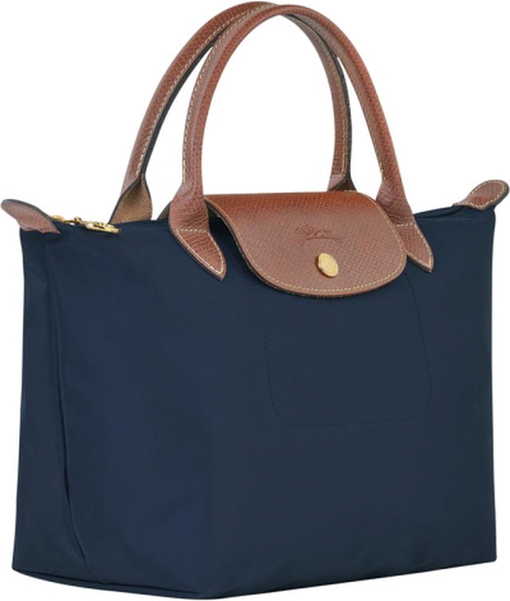 Longchamp - Large Le Pliage Tote, Navy Blue.