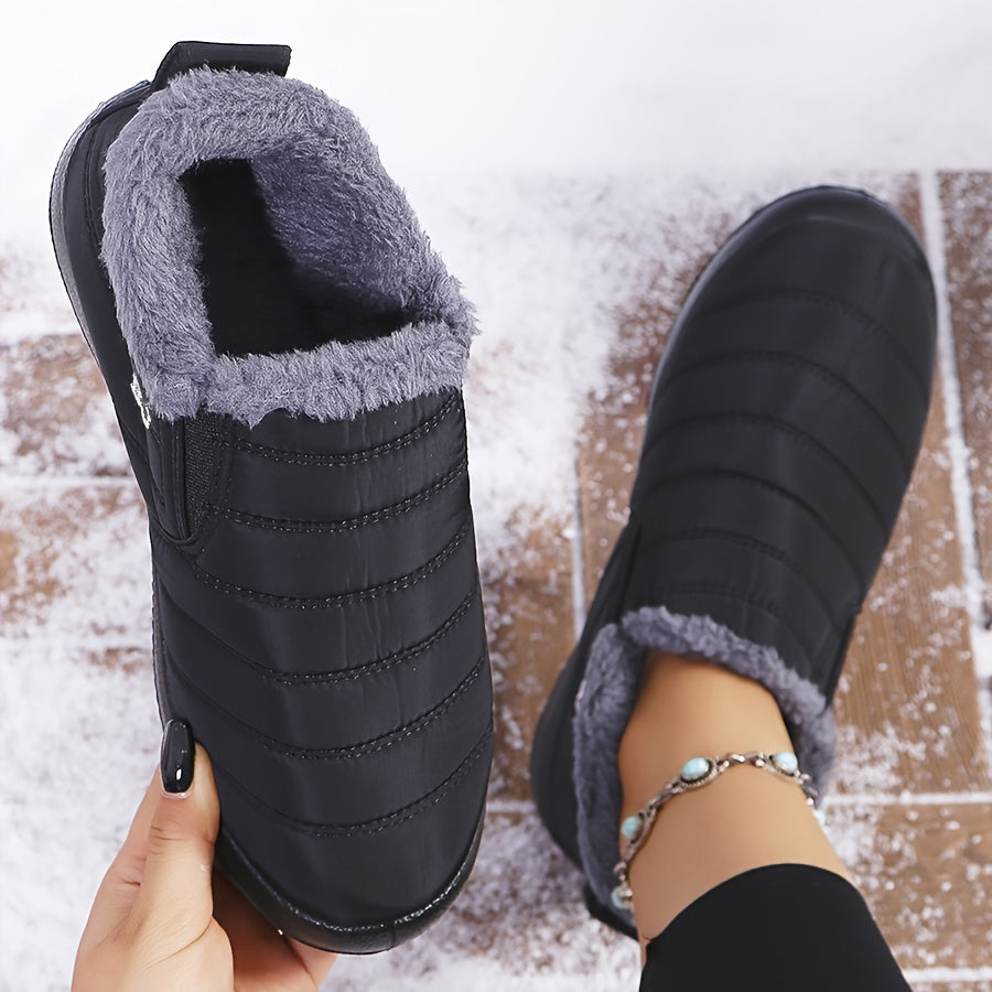 Victoria | Warm Winter Slip-On Boots