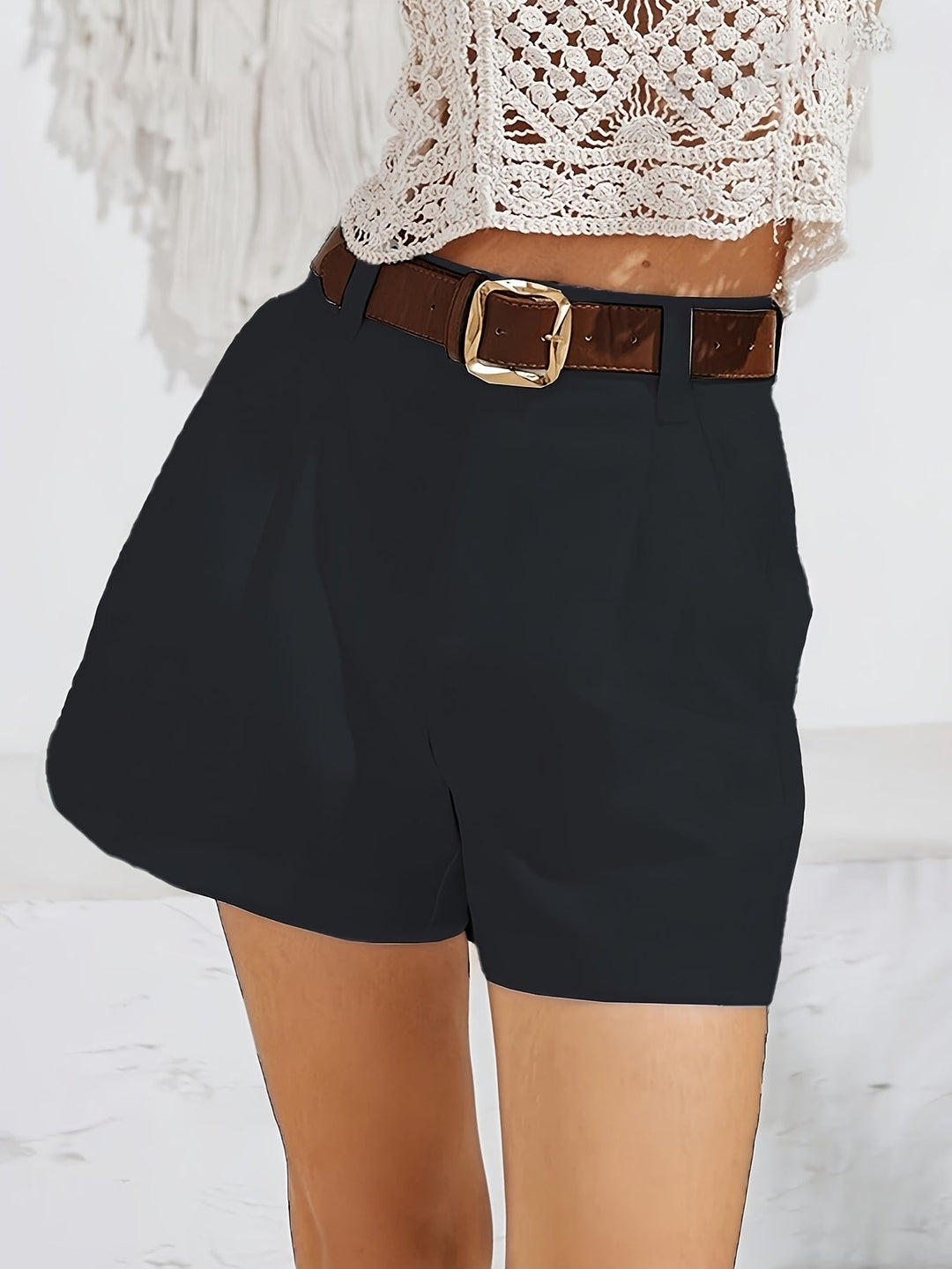 MÉLANIE™ - Chic High-Waist Shorts