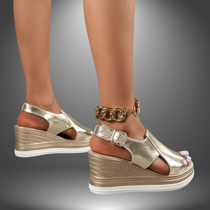 PLATFORM WEDGE SANDALS