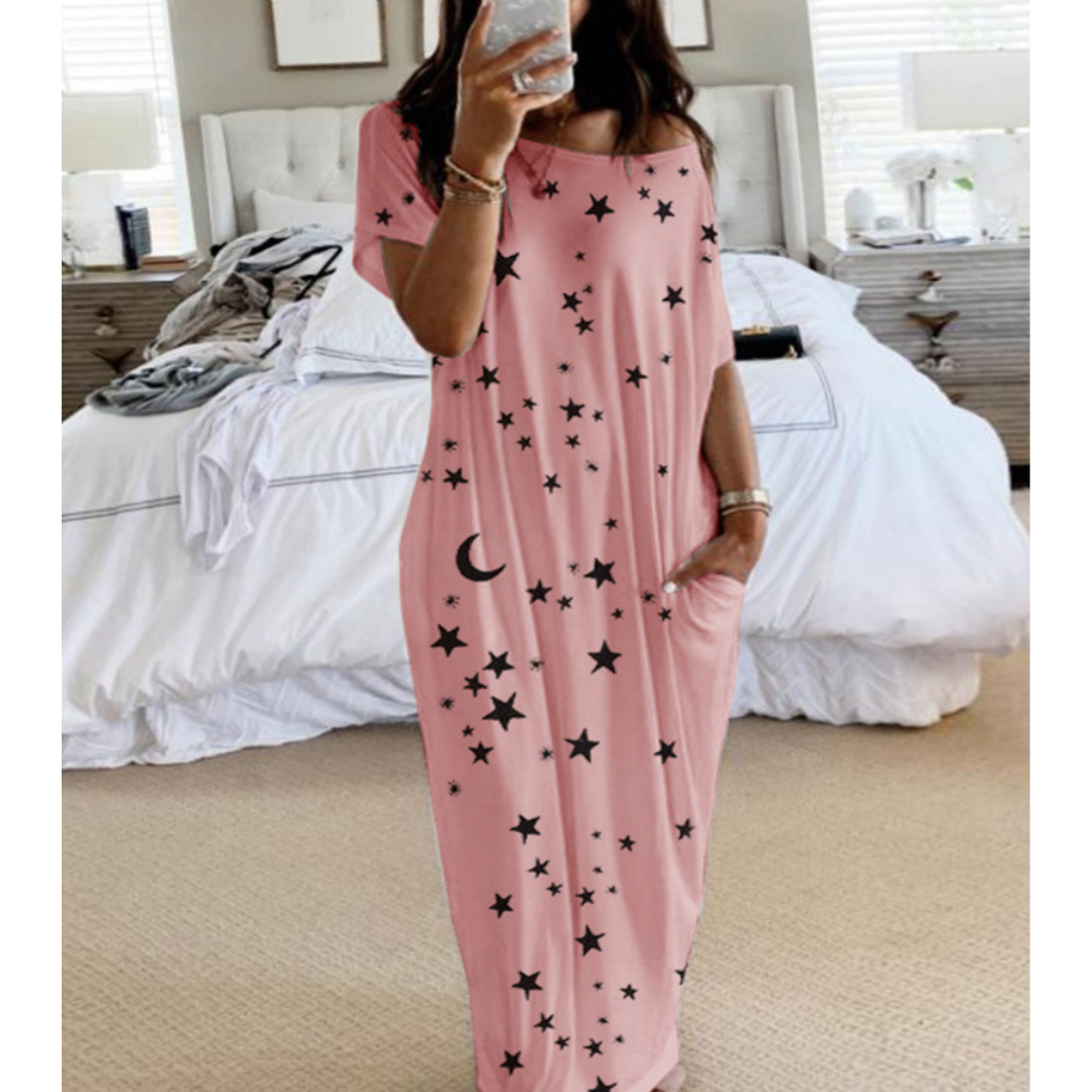 LUNARI™ - Loose Fit Round Neck Sleep Nightdress