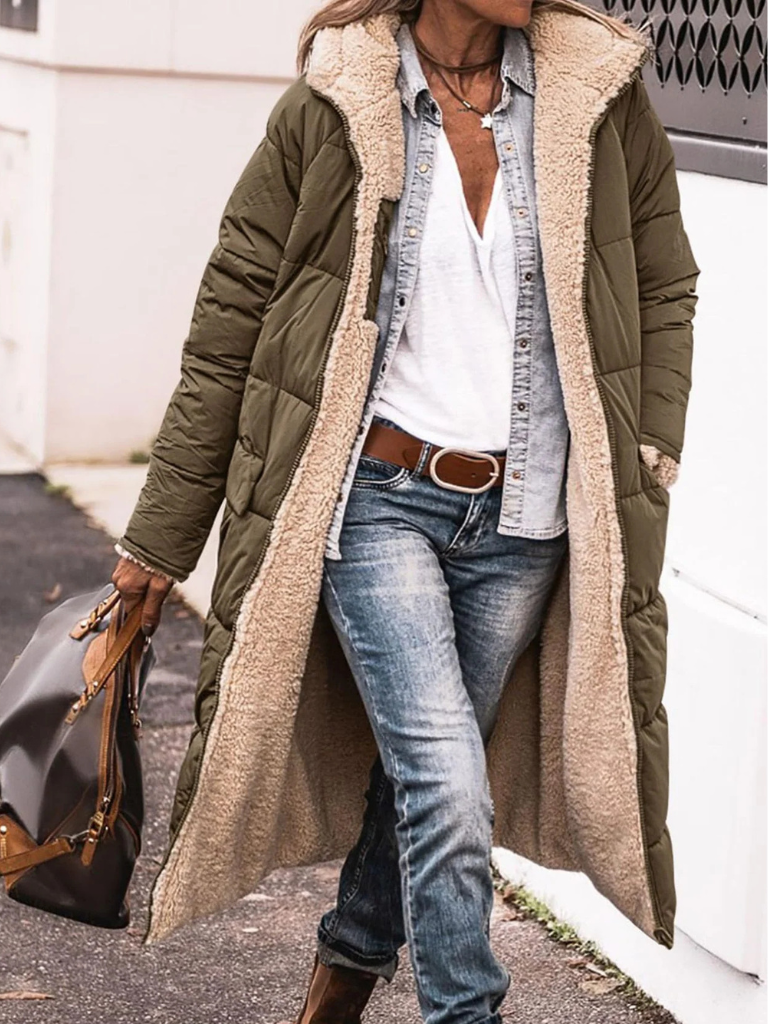 AVERY REVERSIBLE LONGLINE COAT