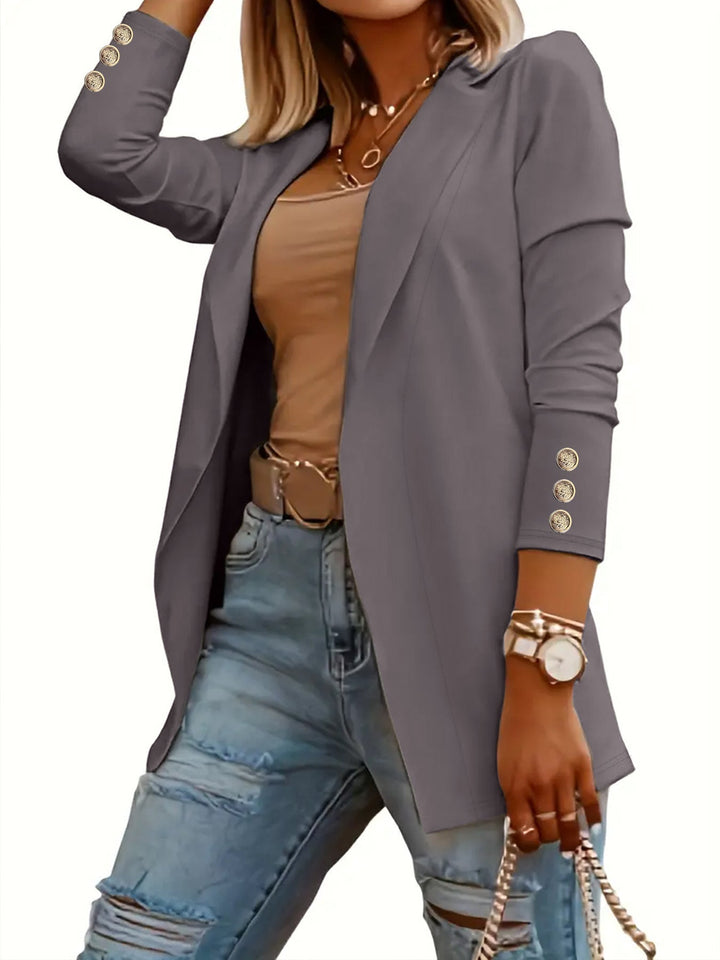 ODIN™ - Casual Long Sleeve Open Front Blazer