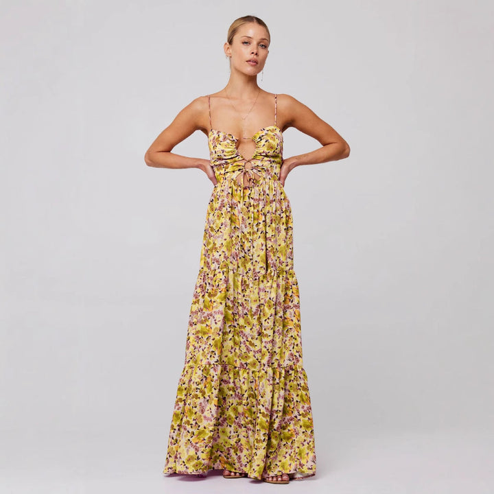 MARSHA™ - Chic Sleeveless Cross Tie-Up Front Summer Maxi Dress