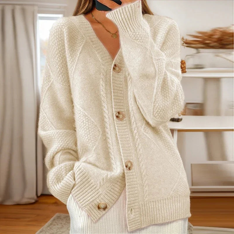 Hayden Éloise | Cable-Knit Cardigan