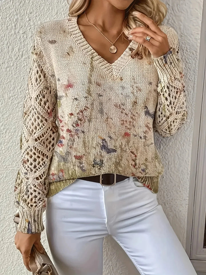 Hayden Trista™ | Elegant Floral Pullover