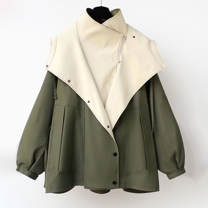 Breanna | Two-Tone Hooded Jacket