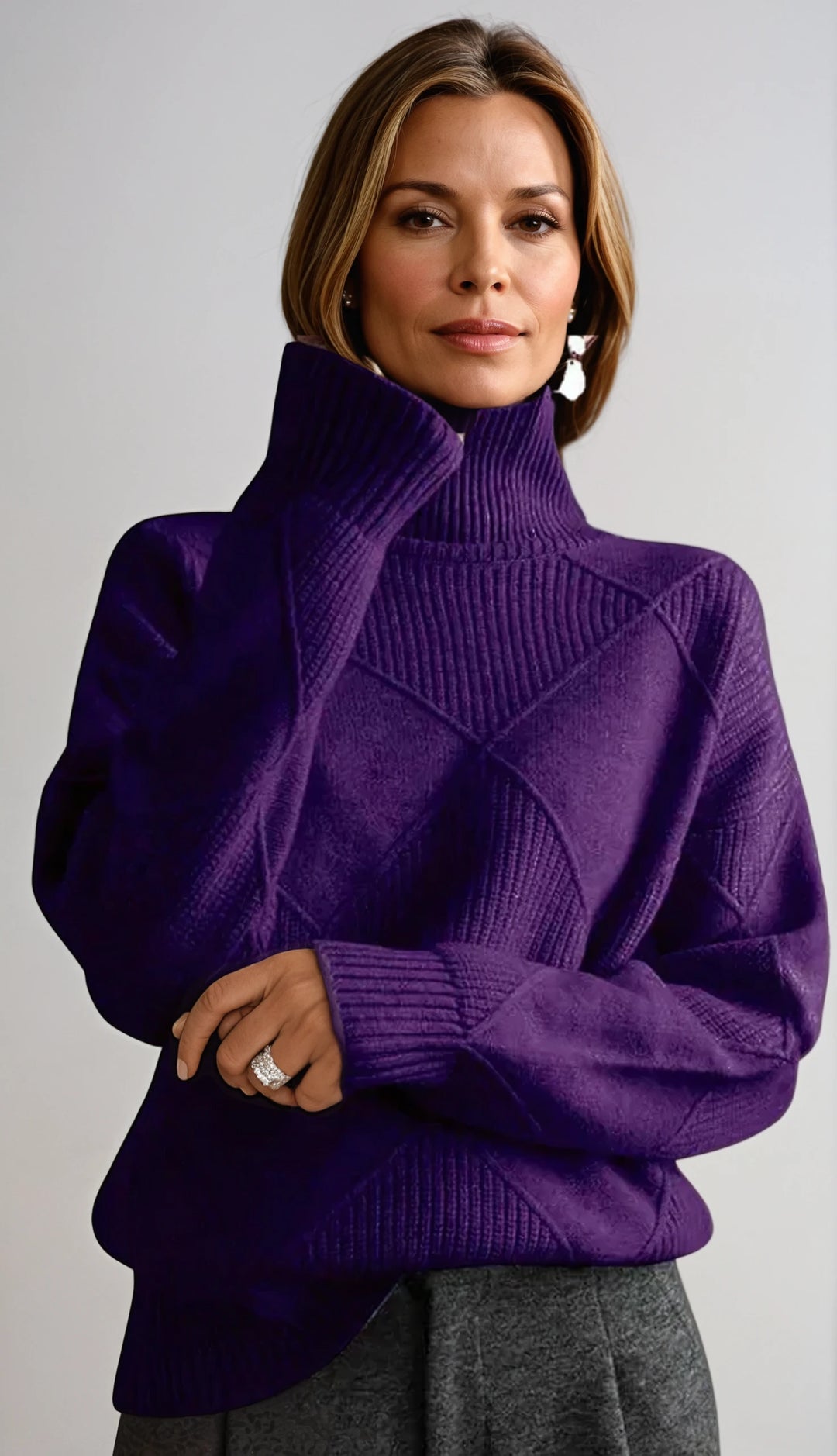 Tiffany | Geometric Knit Sweater