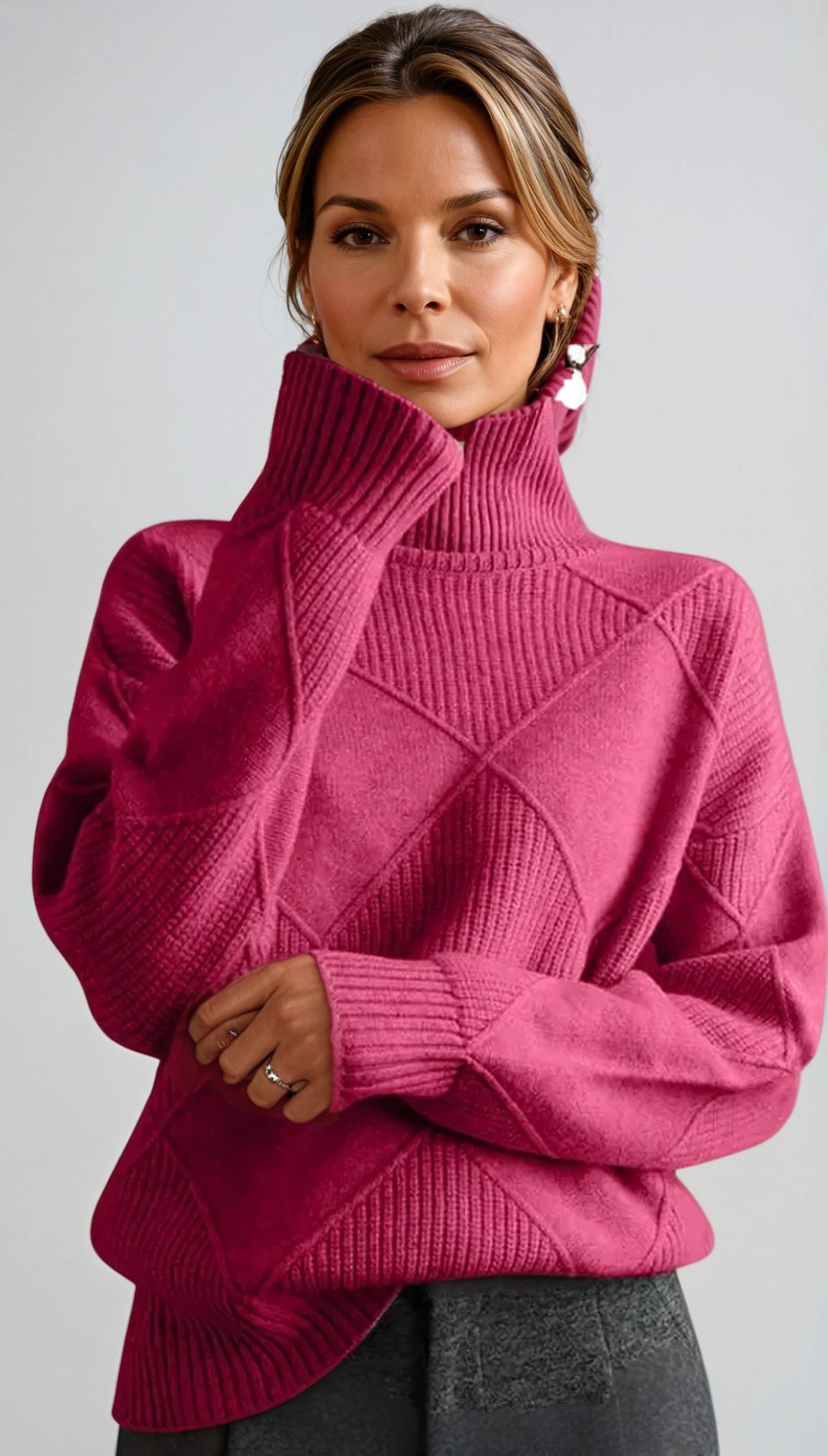 Tiffany | Geometric Knit Sweater