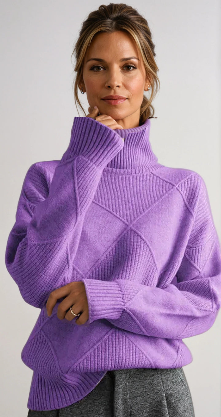 Tiffany | Geometric Knit Sweater