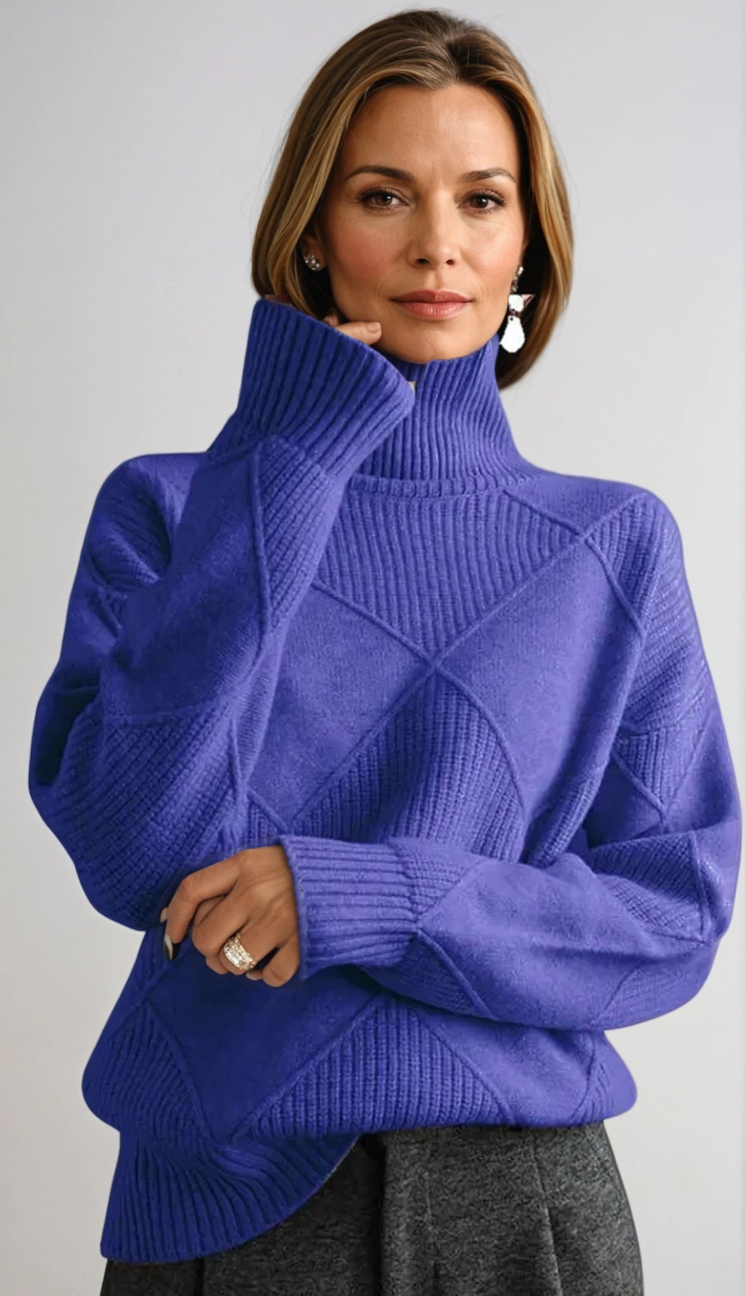 Tiffany | Geometric Knit Sweater