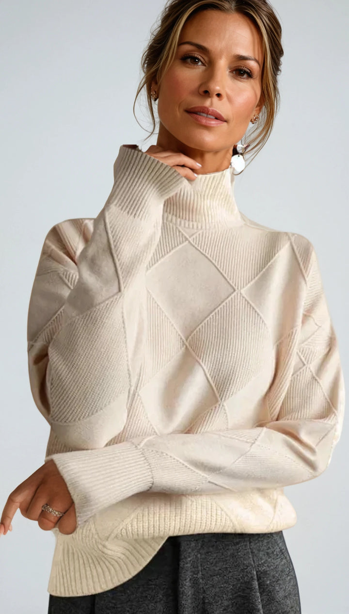 Tiffany | Geometric Knit Sweater