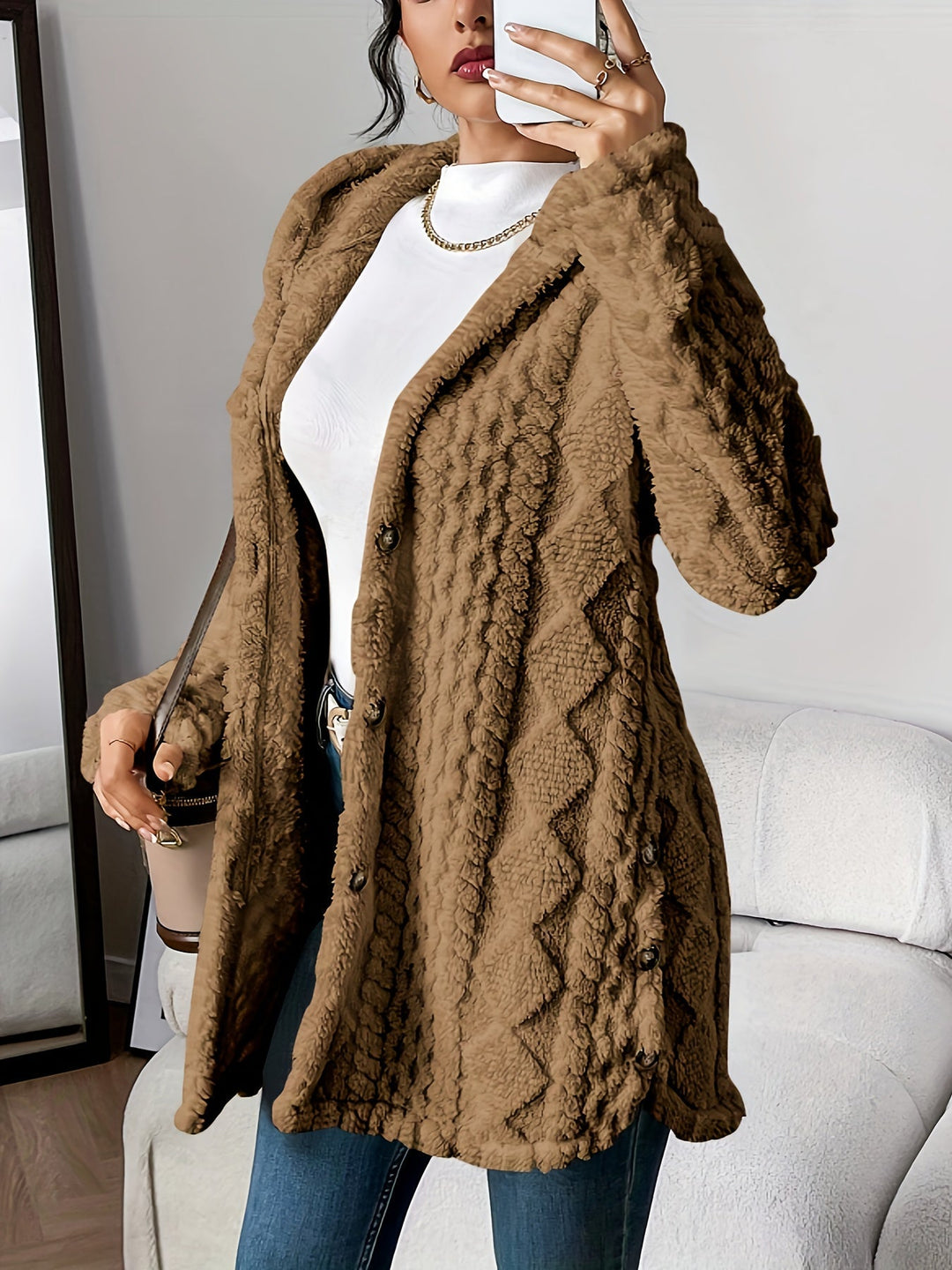 Chateau Elise™   | Plush Hooded Cardigan