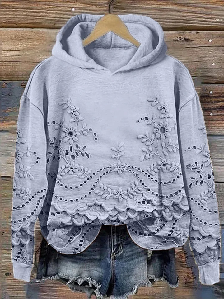 Linda | Sweater with Lace Details