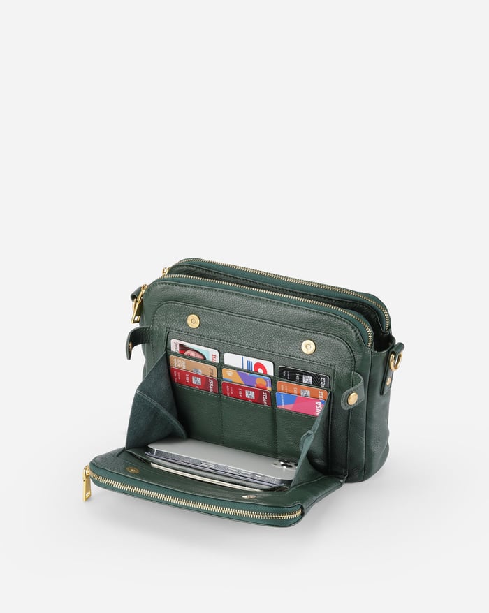 JENNIE | CHIC THREE LAYER CROSSBODY BAG